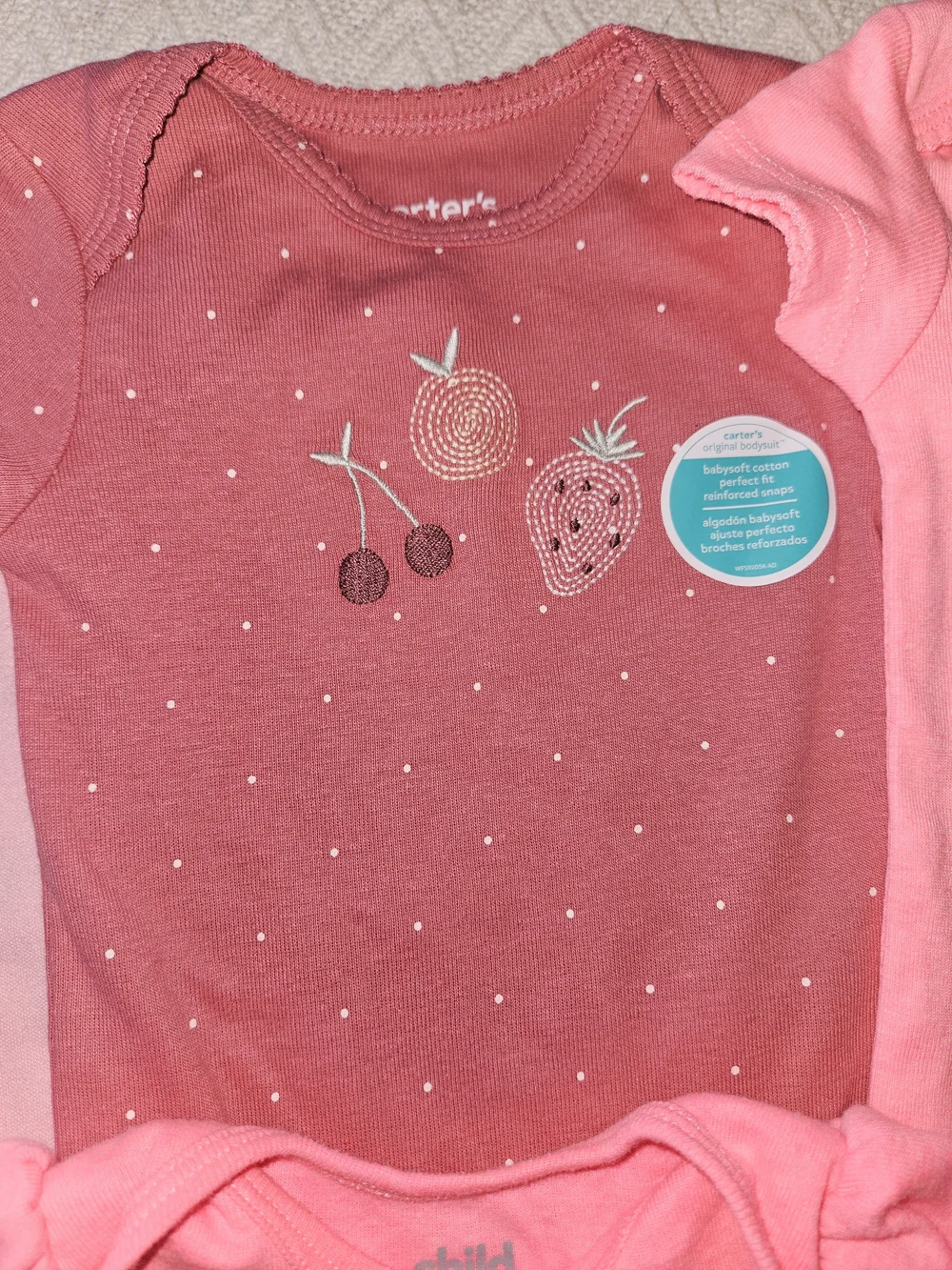 Carter's Pink & Coral Short-Sleeve Onesie 4-Pack